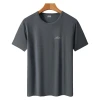 Flying Shark Teak Cotton Imitation T-shirt for Men, summer ice silk quick-drying sport short-sleeved breathable and stretchy thin top for men Item Picture